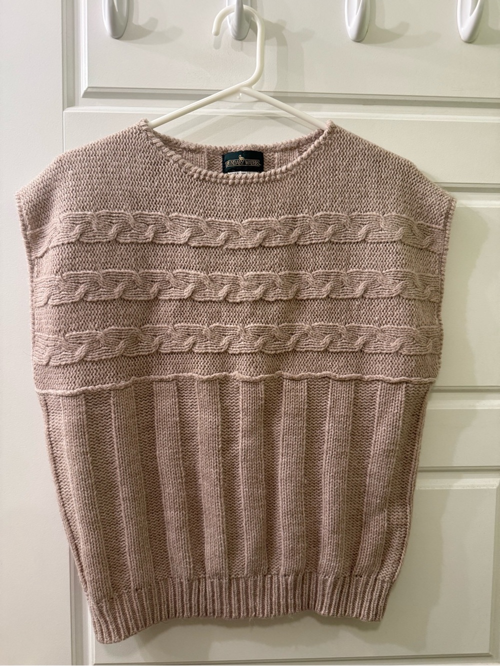 Vintage Cable Knit‎ Sleeveless Sweater Vest